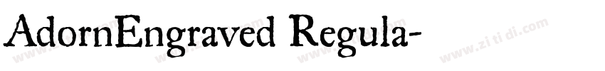AdornEngraved Regula字体转换